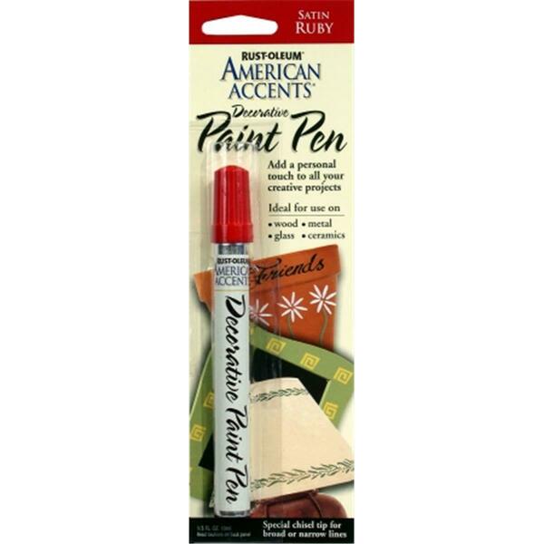 Zinsser .33 Oz Satin Ruby American Accents Decorative Paint Pen 215154